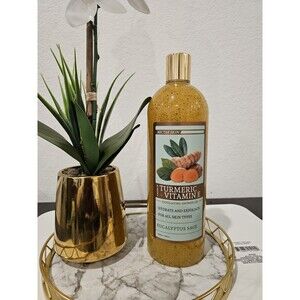 Nectar Skin Turmeric Vitamin E Exfoliating Eucalyptus Sage Shower Gel 32 Fl Oz